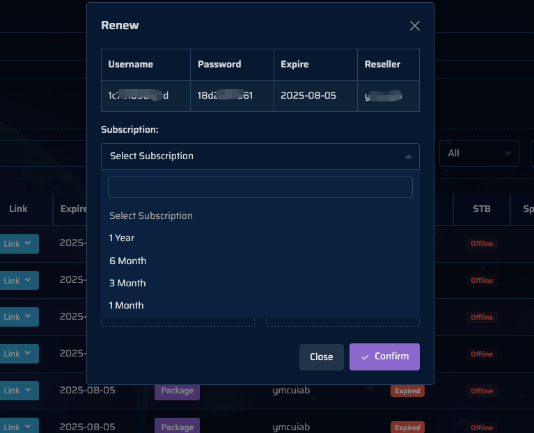 Configuración del panel IPTV captura 8