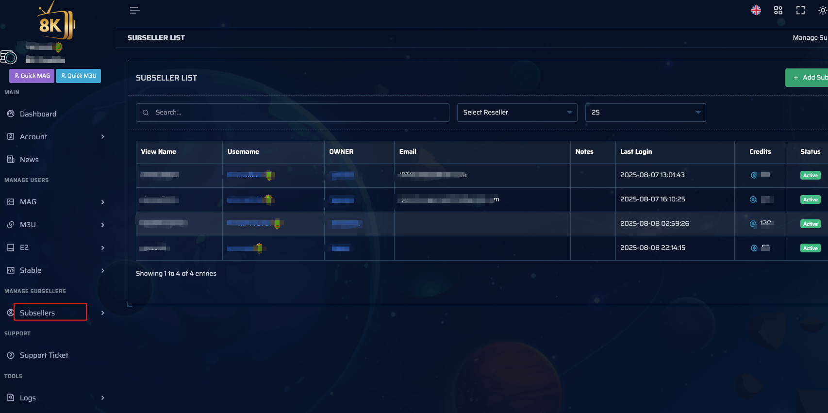 Configuración del panel IPTV captura 9